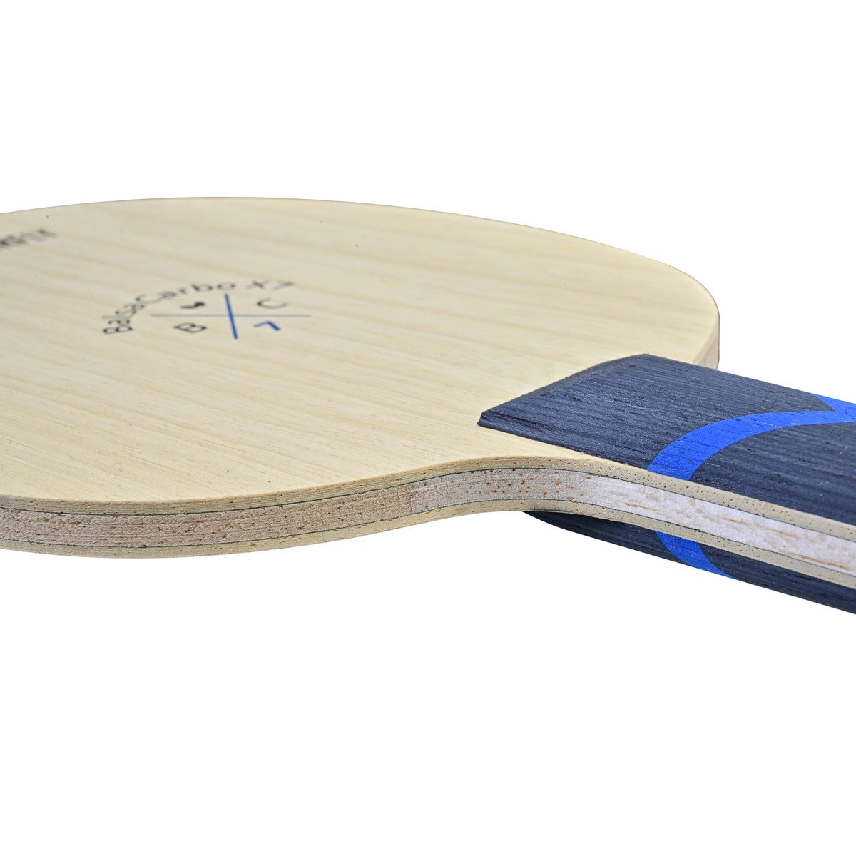 BalsaCarbo X7 22 Blade: Close up of Wood Plies of Anatomic